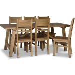 Woodforge matgrupp bord med 6 st stolar i återvunnet trä