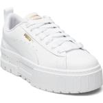 Mayze Lth Jr Sport Sneakers Low-top Sneakers White PUMA