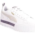Mayze Lth Wn S Shoes Sneakers Chunky Sneakers Vit PUMA