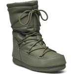 Mb Mid Rubber Wp Designers Boots Ankle Boots Ankle Boots Flat Heel Green Moon Boot