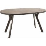 Mörkbruna Runda matbord från Skånska Möbelhuset förlängningsbara med diameter 100cm i Marmor 