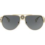 Guldiga Pilotglasögon från Versace Medusa i Storlek 3 XL i Metall för Herrar 