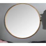 Moderna Guldiga Runda speglar med ram med diameter 80cm 
