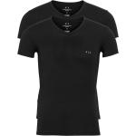 Svarta T-shirts från Armani Exchange 2 delar för Herrar 