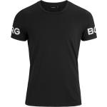 Svarta Kortärmade Tränings t-shirts från Björn Borg på rea i Material som andas i Polyester för Herrar 