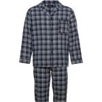 Mens Flanell Pyjama Pyjamas Blue TOPECO