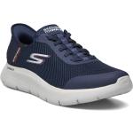 Marinblåa Slip-in sneakers från Skechers GOwalk i storlek 41 för Herrar 