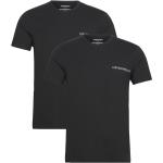 Svarta Kortärmade Kortärmade T-shirts från Armani Emporio Armani 2 delar i Storlek S för Herrar 