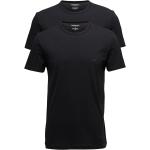 Svarta Kortärmade Kortärmade T-shirts från Armani Emporio Armani 2 delar i Storlek S i Bomull för Herrar 