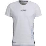 Vita Kortärmade Tränings t-shirts från adidas Terrex Agravic på rea i Mesh för Herrar 