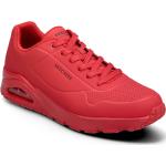 Röda Låga sneakers från Skechers Uno i storlek 41 för Herrar 