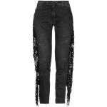 Svarta High waisted jeans med paljetter från MESSAGERIE i Storlek S i Denim för Damer 