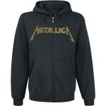 Svarta Långärmade Metallica Tröjor stora storlekar i Storlek 3 XL i Bomull för Herrar 