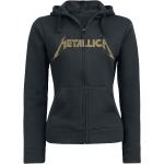 Svarta Långärmade Metallica Sweatjackor i Storlek XL för Damer 