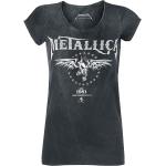MC/Biker wear Batik-mönstrade Gråa Metallica T-shirts stora storlekar i Storlek 3 XL i Bomull för Damer 