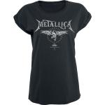 MC/Biker wear Svarta Metallica T-shirts stora storlekar i Storlek XXL i Bomull för Damer 