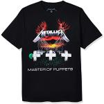 Svarta Metallica Band t-shirts i Storlek L i Jerseytyg för Herrar 