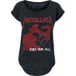 Svarta Metallica Band t-shirts i Storlek M i Bomull för Damer 