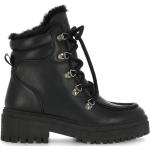 Svarta Ankle-boots från Mexx Black på rea med Snörning för Damer 