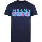 Miami Vice Herr OG Logo T-shirt, Marinblå, Small