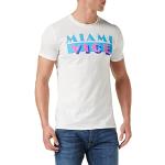 Miami Vice Män OG Logo T-shirt, Vit, Large