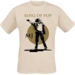 Michael Jackson T-shirt - King Of Pop MJ - M XXL - för Herr - beige