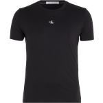 Svarta Kortärmade Kortärmade T-shirts från Calvin Klein Jeans i Storlek M 
