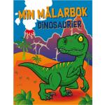 Flerfärgade Målarböcker med Dinosaurier med Dinosaurie-tema 