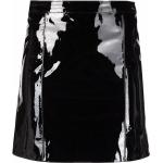 Korta Svarta Minikjolar från Manokhi i Storlek L i Läder för Damer 