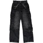 Streetwear Svarta Straight leg jeans för Damer 