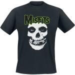 Misfits T-shirt - Green Skull - S XXL - för Herr - svart