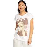 Vita David Bowie T-shirts från Mister Tee i Storlek S för Damer 