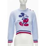 Vintage Hållbara Blåa Disney Sweatshirts för Damer 