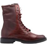 Höst Röda Ankle-boots från Mjus med Snörning i Läder för Damer 