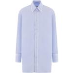 Formella Ljusblåa Kostymskjortor Urblekta från Maison Martin Margiela MM6 i Storlek M i Bomull för Herrar 