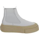 Vita Ankle-boots i Läder för Herrar 