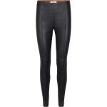Mmlucille Stretch Leather Legging Bottoms Trousers Leather Leggings-Byxor Black MOS MOSH