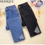 Formella Sommar Svarta High waisted jeans i Storlek 3 XL för Damer 