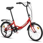 Röda Hopfällbara cyklar för Damer 