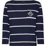 Randiga Mörkblåa Långärmade Långärmade T-shirts från Ralph Lauren Lauren på rea i Jerseytyg för Damer 