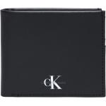 Monogram Soft Bifold W/Coin Accessories Wallets Classic Wallets Black Calvin Klein