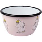 Moomin Enamel Bowl 0.6L Snorkmaiden Home Tableware Bowls Breakfast Bowls Pink Moomin