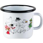 Moomin Enamel Mug 25Cl Moomin Valley Home Tableware Cups & Mugs Coffee Cups White Moomin