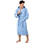 Koboltblåa Fleece-morgonrockar i Storlek XL för Herrar 