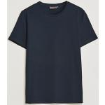 Mörkblåa Kortärmade Kortärmade T-shirts från Morris i Storlek M med Rund ringning för Herrar 