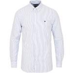 Casual Randiga Ljusblåa Randiga skjortor från Morris Button i Storlek XL med Button down 