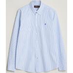 Casual Ljusblåa Slim fit skjortor från Morris i Storlek M med Button down i Bäckebölja för Herrar 