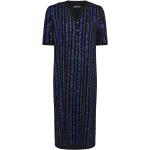 Vadlånga Randiga Blåa Mönstrade klänningar med paljetter från Mos Mosh i Polyester för Damer 