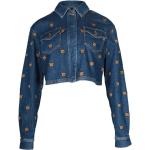 Vintage Hållbara Mörkblåa Jeansjackor från Moschino på rea i Denim för Damer 