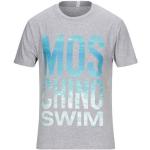 Gråa Kortärmade Kortärmade T-shirts från Moschino i Storlek XS i Jerseytyg för Herrar 